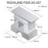 RealFlame Rockland (Рокланд) 25 AO с FireField 25 SIR. Габариты ВхШхГ: 106x119,5x43,5 см
