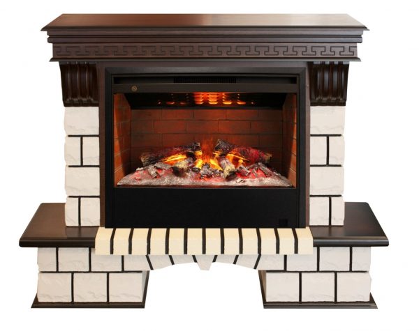 RealFlame Stone New 26 (Стоун Нью) AO с Helios 26 3D. Габариты ВхШхГ: 110x132x42 см