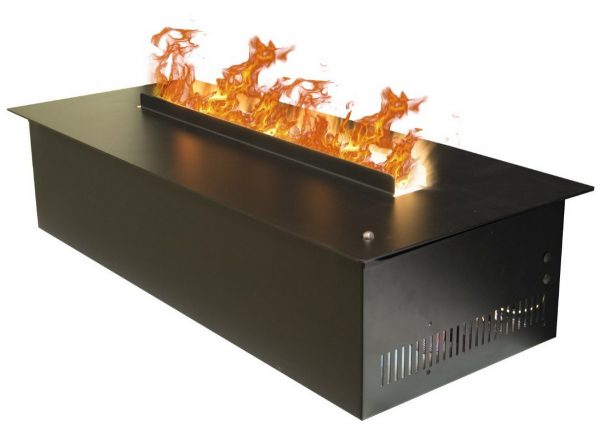 очаг для встройки Cassette 630 3D Black Panel (Кассет с чёрной пластиной) с 3D эффектом живого пламени. Габариты (В x Ш x Г), мм 175 x 665 x 300