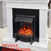NEVADA (Невада белая эмаль) очаги на выбор (электро/паровые 3D) Размеры: ш 1000, в 1050, г 360 мм