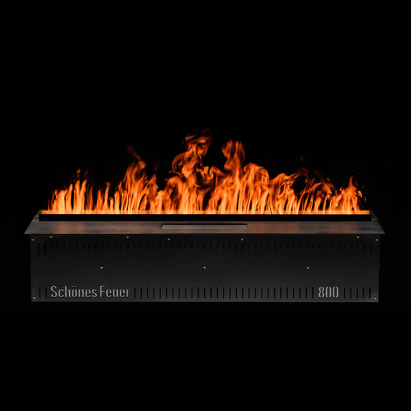 Очаг для встройки Schones Feuer 3D FireLine 800 (Шон Фаер) 3D эффект живого пламени. Размеры, мм (ШхВхГ): 830х186х264