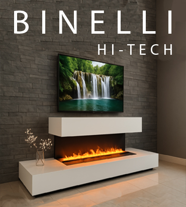 BINELLI современные Hi-Tech камины