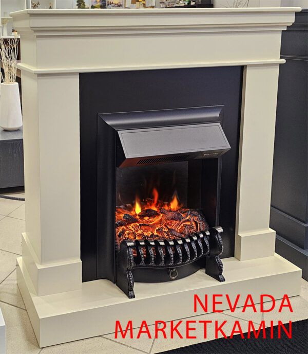 NEVADA (Невада слоновая кость) очаги на выбор (электро/паровые 3D) Размеры: ш 1000, в 1050, г 360 мм