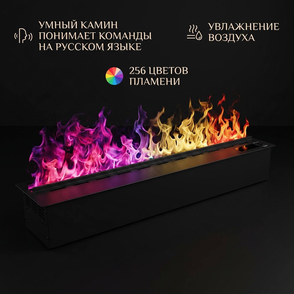 НОВИНКА 2026! SMART 60 см. Паровой 3D биокамин для встройки. Видео в описании. Размеры: ш 600, в 170, г 240 мм НОВИНКА 2026! SMART 60 см. Паровой 3D биокамин для встройки. Видео в описании. Размеры: ш 600, в 170, г 240 мм